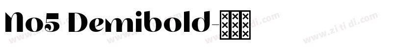 No5 Demibold字体转换